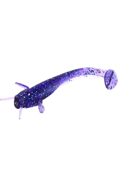 FishUp Pește-pisică shad 5cm # 060 Violet închis Peacock și Argintiu 5cm Viol...