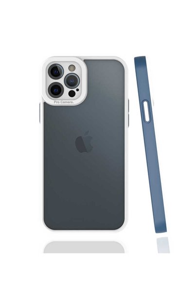 zore iPhone 12 Pro Compatible Brsa Mima Case-Navy Blue