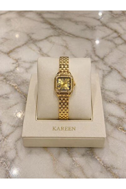 KAREEN ساعة نسائية فاخرة ناعمة استيل ماركة