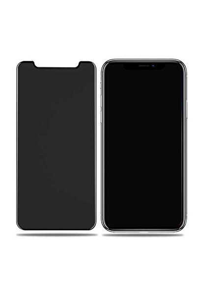 zore iPhone X Compatible Brsa Rika Premium Privacy Tempered Glass Screen Prot...