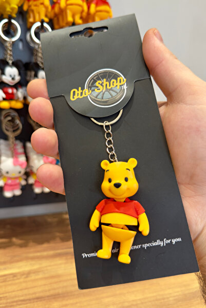 OTOSHOPTR Winnie The Pooh Ayı Anahtarlık & Çanta Süsü (Hareketli. Hediyelik, ...