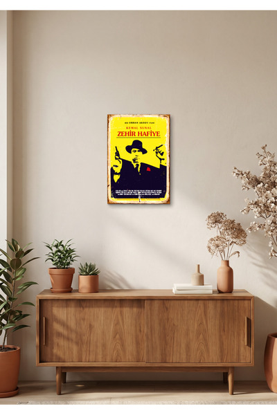 mufemu Kemal Sunal “Zehir Hafiye” Retro Film Afişi Tablo – Vintage Yeşilçam D...