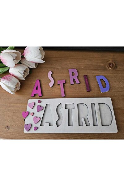 OEM Puzzle Montessori din lemn personalizat cu nume