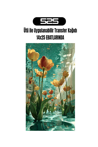 525 Ütü Ile Yapışan Tekstil Dtf Baskı Tişört Baskısı