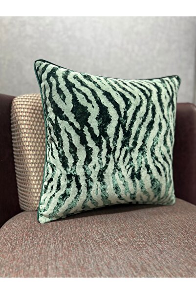 Fabricland Woven Zebra Pattern Exclusive Velvet Cushion Cover 43X43