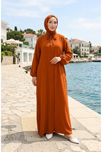 sefamerve Μπλούζα με ελαστικά μανίκια και φερμουάρ 0140-11 Ταν "