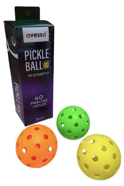 AVESSA PBAL-400 Pickle Topu – 40 Delikli 3’lü Paket - Darbelere Karşı Dirençl...