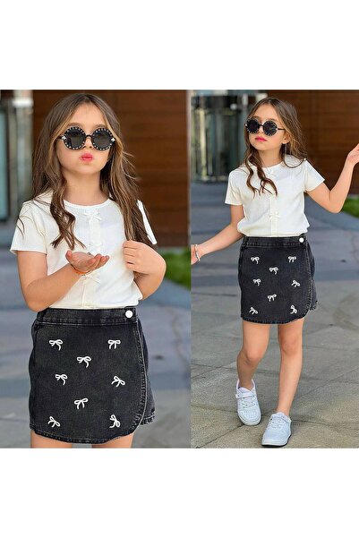 Prıme KIDS Girls' Ribbon Shorts and Skirt Holiday Set for Ages 3-10
