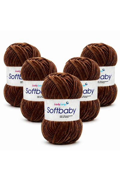Ladylana SoftBaby (Βελούδινο) Νήμα για πλέξιμο στο χέρι (5 Γιουμάκ) 583 ΓΛΥΚΟ...