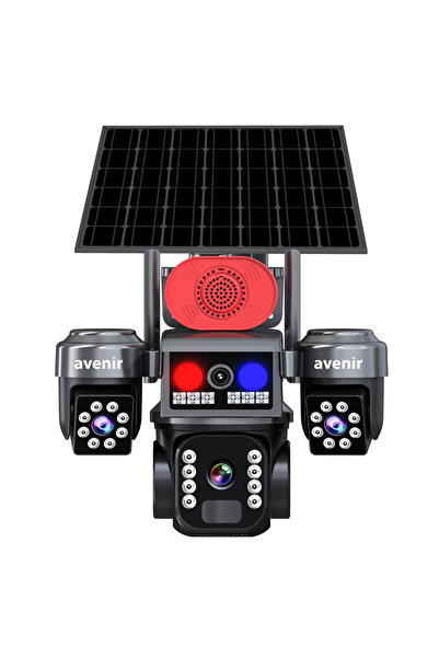 AVENİR 3 KAMERALI 1 PTZ 10X OPTİK ZOOMLU 4G SOLAR KAMERA
