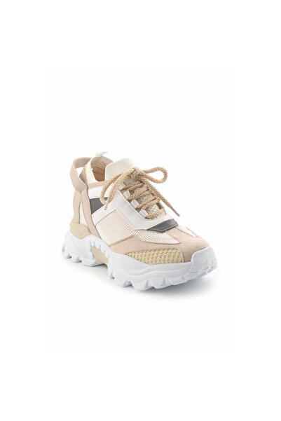 OEM Pantofi casual dama, Beige Knitwear (Marime: 37)