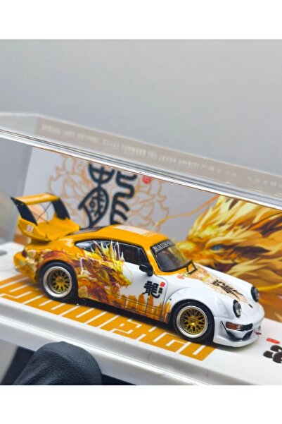 modernart 1/64 Porsche RWB 964 Fortune Dragon Gold 999 Limit (Pleksi-Kapalı K...
