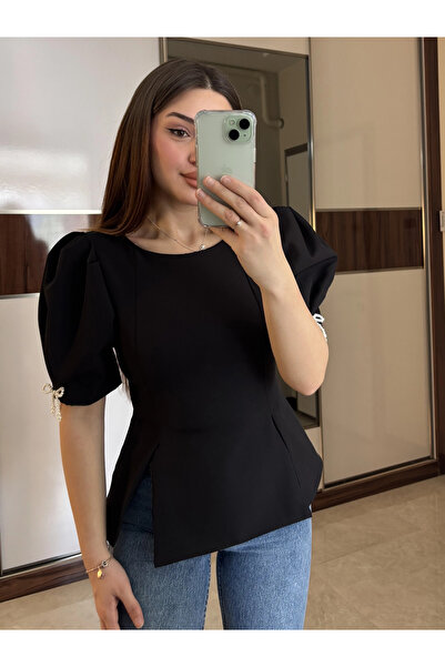 ROSSA Fiyonk Taşlı Bluz