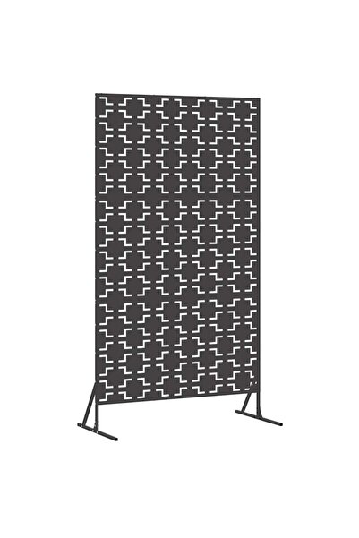 vidaxl Οθόνη Ιδιωτικότητας Μαύρο Ατσάλι 868577