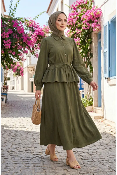 sefamerve Φούστα τουνίκ με κορδόνια και κορδόνια περίσφιξης, σετ δύο τεμαχίων...