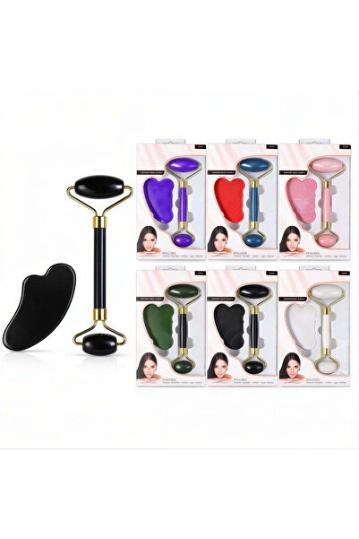 JML1 Rolă facială și Gua Sha pentru masaj facial, 14,5 cm, culori diverse