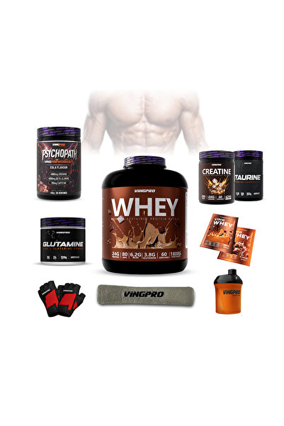vingpro SHREDDER PACK - Preworkout - Glutamine - Whey 1800g - Creatine 420g -...