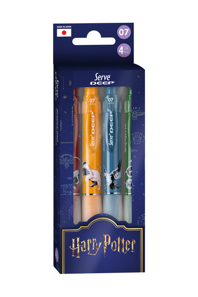Serve Deep Versatil Kalem - Harry Potter 4'lü Set 07mm