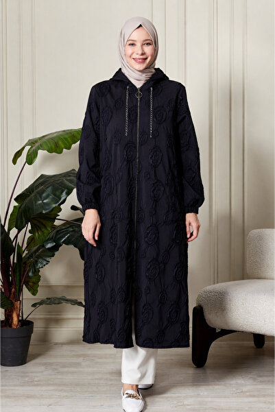 Ferace Μακρύ καπάκι με κουκούλα, μεγάλου μεγέθους, με σχέδια – Άνετη εφαρμογή...