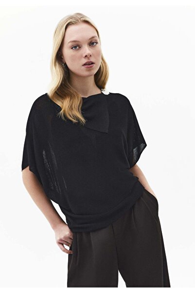 OXXO High Neck Sleeveless Oversize Tunic Blouse - BLACK