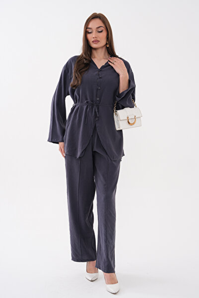 Mega Life Pants with Front Buttons, Modal Woven Suit