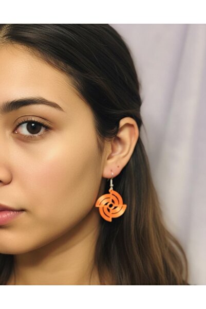 Onflow Bluze Orange Color Modern Design Lightweight Women's Earrings