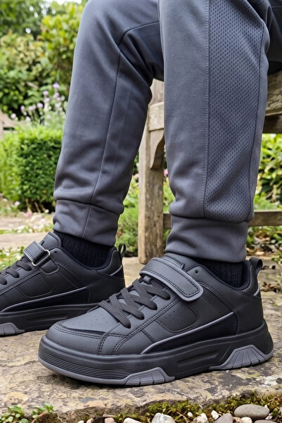 IN-STEP Urban Ranger: City-School Explorer Velcro Black Unisex Sneaker