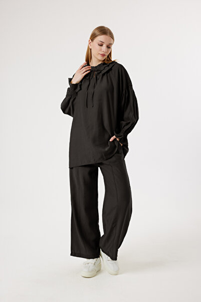 Suede Style 6374 - Κομψό, άνετο, μαλακό ύφασμα μοντάλ με λεπτομέρεια δεσίματο...