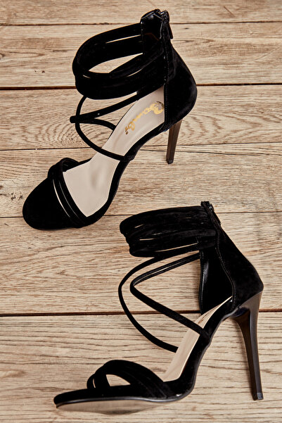 OEM Sandale elgant, dama, negru (Marime: 36)