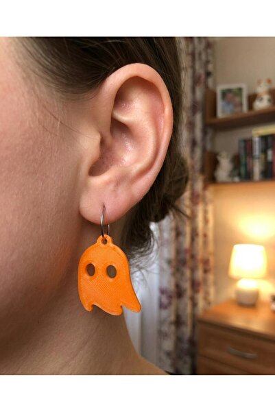 Onflow Fly Orange Color Modern Design Lightweight Women's Earrings