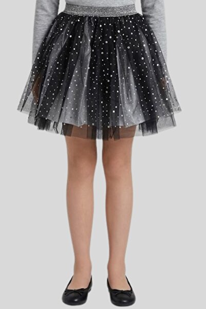 ww waka waka kids store Κοριτσίστικη Μαύρη Φούστα από Γκλίτερ Τούλι - Λαμπερή...