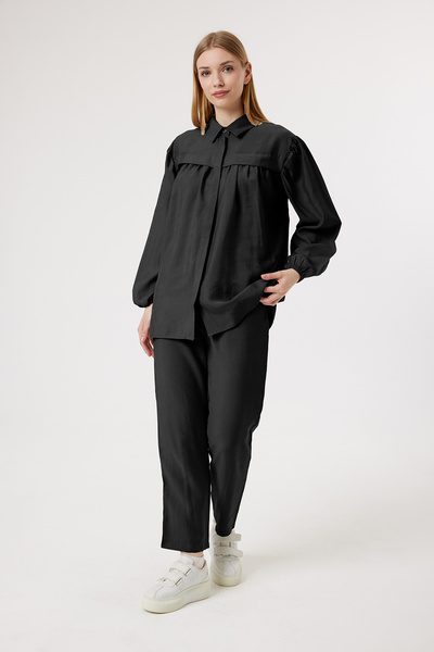 Suede Style 6192 - Set cămașă pentru femei, elegant și confortabil, din țesăt...