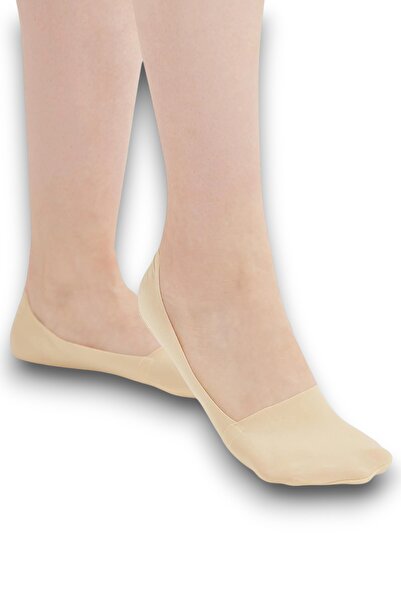 Fanilam Σετ 2 γυναικείες αόρατες κάλτσες μπαλαρίνας με κοπή λέιζερ, βαμβακερέ...