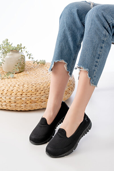 Büşra Çetin Black Women's Ballerina Casual Shoes Walking Shoes Sports Shoes M...