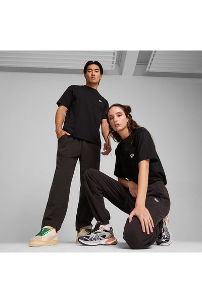 Puma Downtown Relaxed Unisex Siyah Eşofman Altı