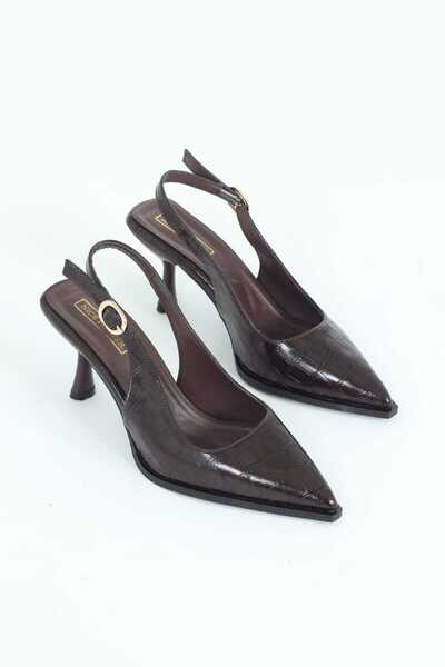 NiceDiffer Γυναικείο βραδινό φόρεμα με χρυσή πόρπη κροκόδειλου, μυτερή μύτη κ...