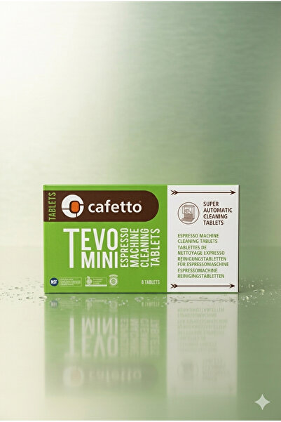Tevo Mini Espresso Makinesi Temizleme Tableti 8'li - Tüm Kahve Makineleri Uyumlu - Yağ Çözücü - E11927
