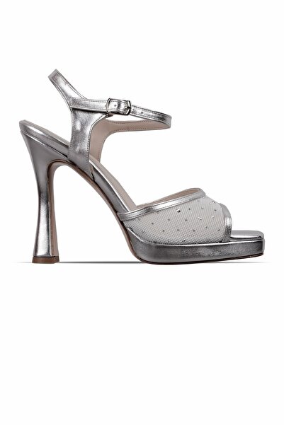 Lal Shoes & Bags Γυναικεία παπούτσια Betta από τούλι με λεπτομέρειες και τακο...