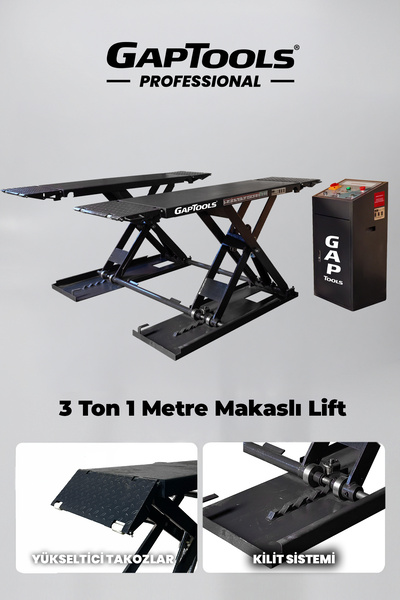 G GAPTOOLS 3 Ton 1 Metre Makaslı Lift GPML102