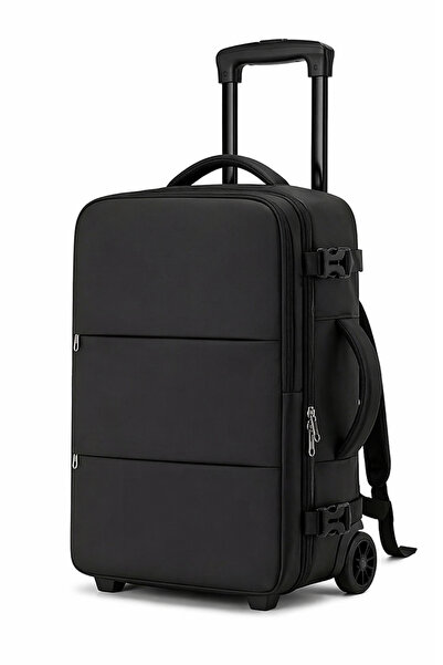 woys Τσάντα με 2 ρόδες - Μαύρο σακίδιο ταξιδιού μεγέθους καμπίνας - Κατάλληλο...