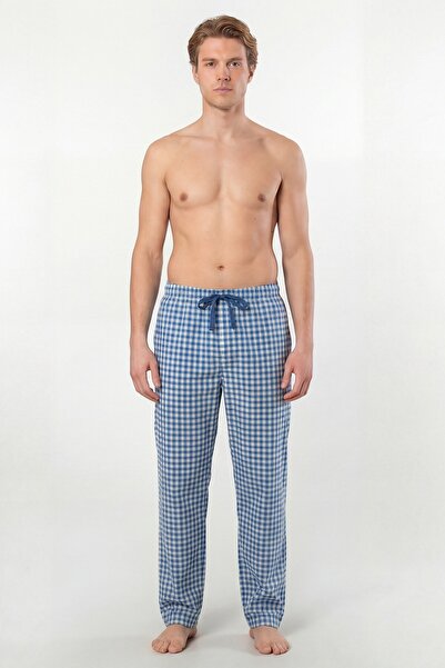 Cacharel Ανδρικές καρό υφαντές πιτζάμες με μονό παντελόνι, 95% βαμβάκι, 5% ελ...