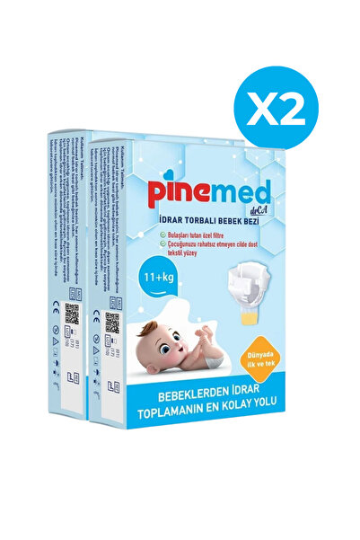 PİNEMED İdrar Torbalı Bebek Bezi (11 KG) 2 Paket X 4 Adet