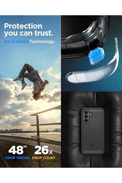 Spigen Galaxy A37 Compatible Case Rugged Armor Matte Black - Acs09795