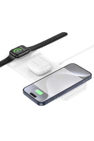 AUDIOX Φορτιστής MagSafe, HOCO CQ5, 3 σε 1, iPhone, Samsung Watch, AirPods, 5...