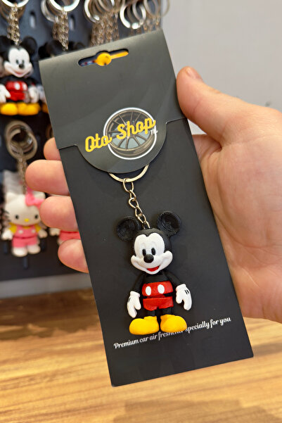 OTOSHOPTR Mickey Mouse Miki Fare Anahtarlık & Çanta Süsü (Hareketli. Hediyeli...