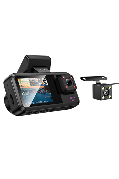 AUDIOX Hoco Σετ Κάμερας DVR Αυτοκινήτου 720P με Οθόνη 2 " και Wi-Fi