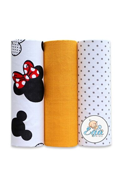 EgaKids Set 3 scutece din bumbac 60x80 cm model No30