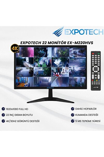 EXPOTECH 22” 4K Monitör EX-M220HVS