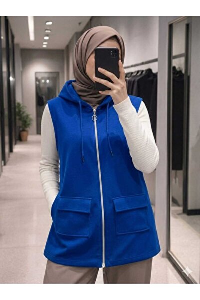Belkız Women's Hooded Vest Hijab Clothing