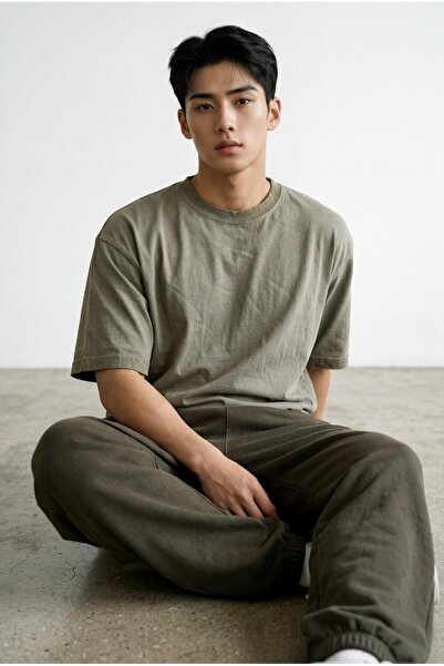 SOWACO Urban Khaki Oversize Men's T-Shirt